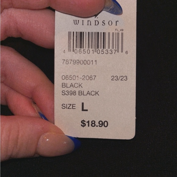 Black pencil skirt L never worn new with tags from Windsor - Picture 2 of 2